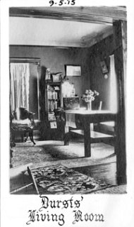 Durst's living room in Monroe, September 9, 1915.